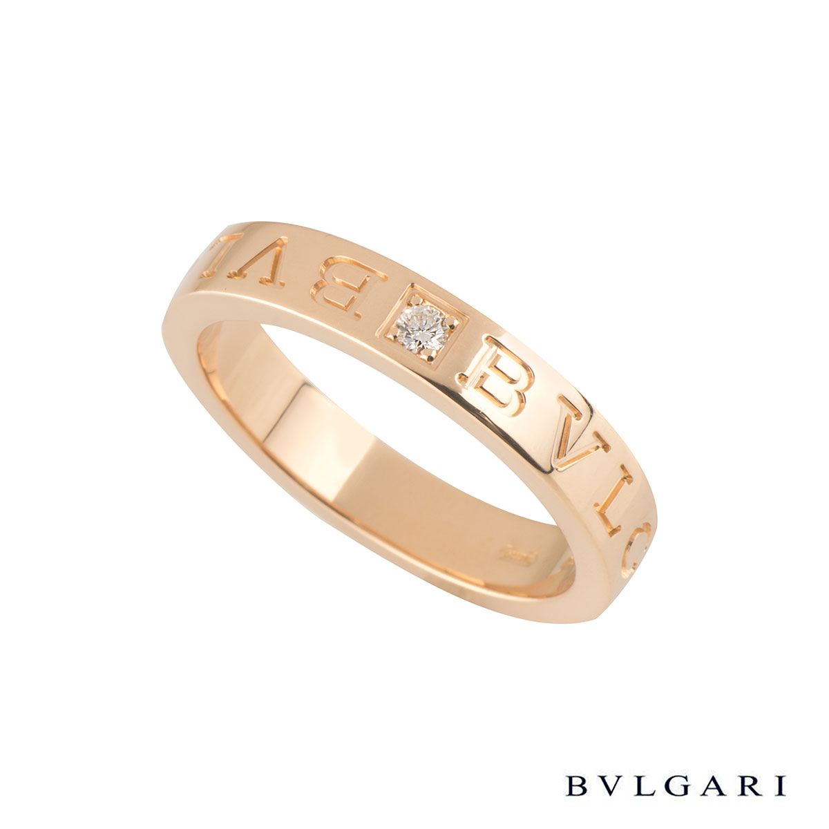 bvlgari rose gold diamond ring